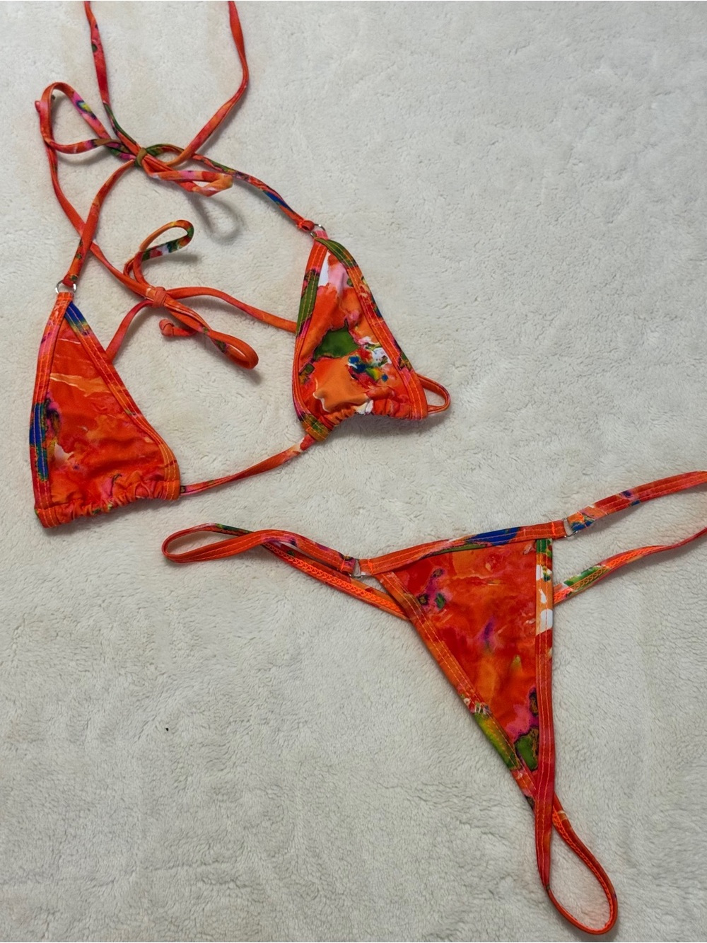 SHEIN MICRO THONG BIKINI SET—SIZE MEDIUM